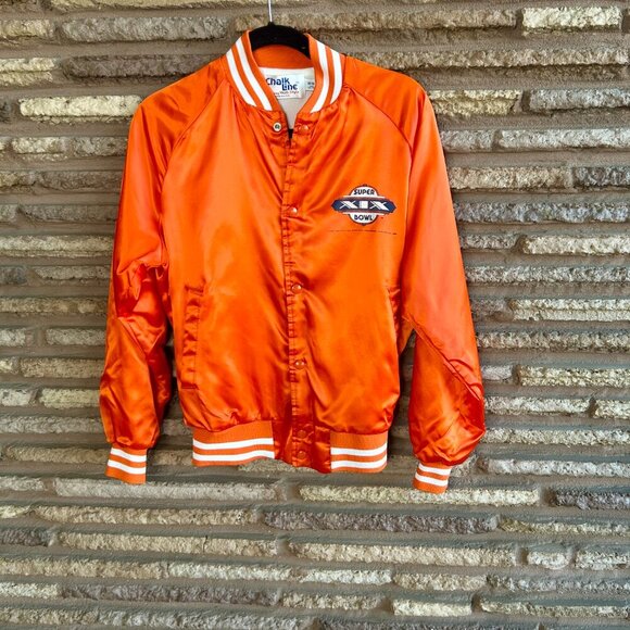Chalkline Super Bowl XIX 1985 Miami Dolphins Satin Orange Jacket Size 18/20 - Picture 11 of 11